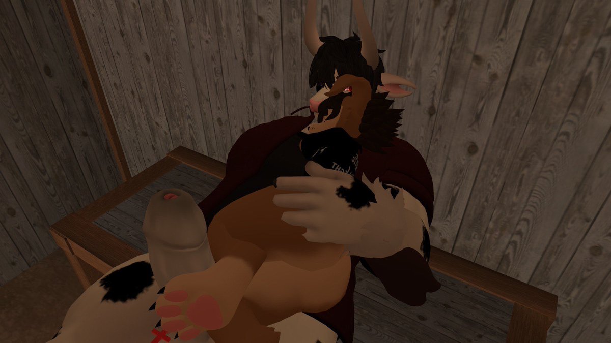 puppy_dogg07's tweet photo. ⚠️TW: SOMNO⚠️
Might sleep in the stables more often…
🐮: @saintnerovr 
#furry #vrc #erp #cow #puppyboy #cuntboy #yiff #sleeping #somno https://t.co/u2J2HOh0y7