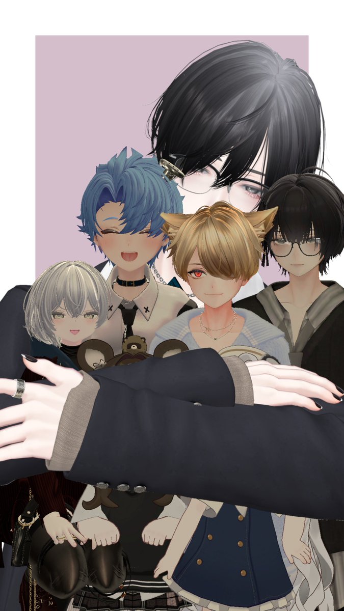 maichan_vrc's tweet photo. 無言プリクラ撮影会
ちいさき者たち、イケメンの腕で目隠しされててかわいい https://t.co/YxmUSJGd7p
