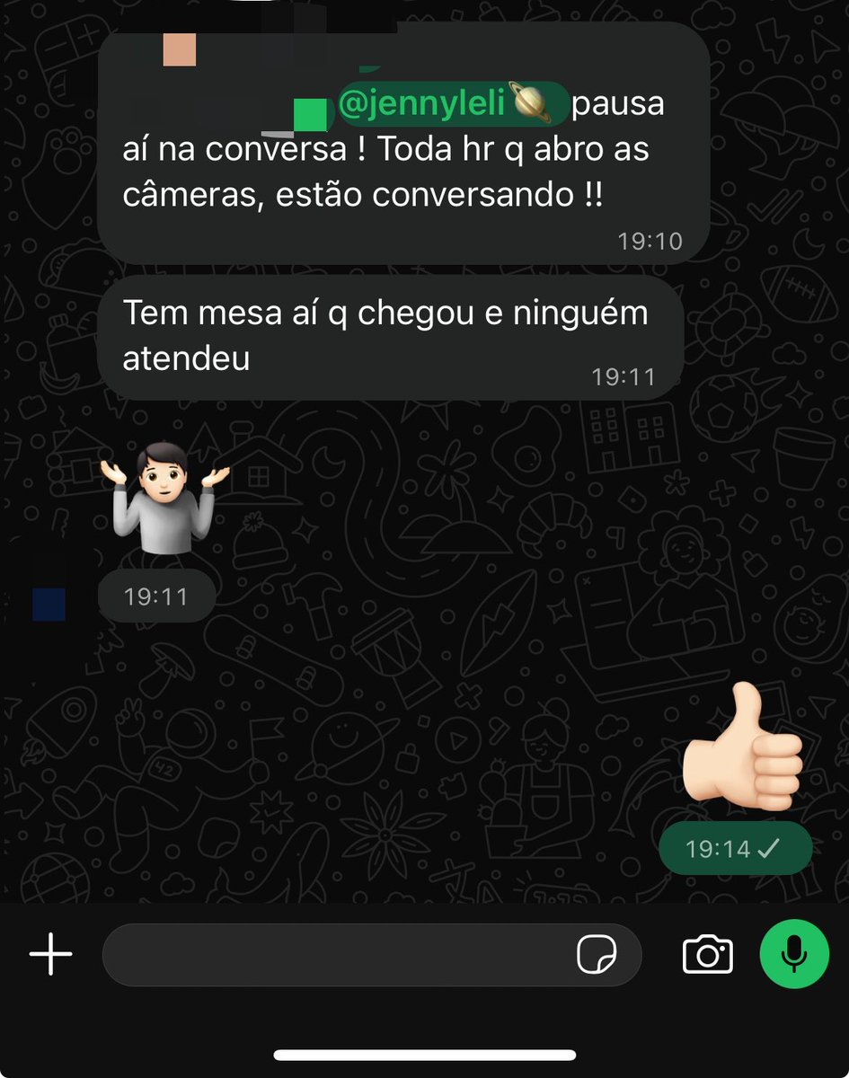 leliijenny's tweet photo. aconteceu algo temível, meu 2º chefe chamou minha atenção no grupo do zap💀💀💀 https://t.co/3QNwwtyjSw