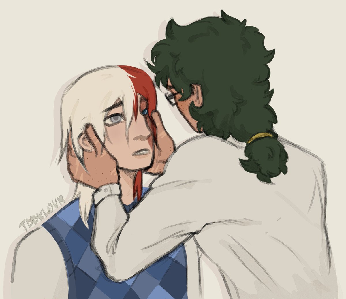 tddklovr's tweet photo. literally them... 
+ft. izuku with longer hair because i am weak
#tddk #iztd #tododeku #izutodo #todoizu https://t.co/lBhGtNn5e3
