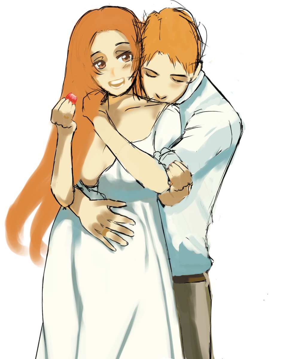 chimyiv's tweet photo. I can’t find a good back hug reference for this angle 🥀 #ichihime wip https://t.co/3Gm1ovVe7g