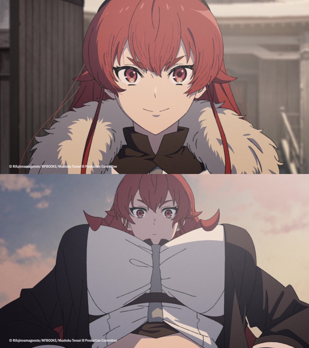 animetv_jp's tweet photo. Awww!! Eris looking good!! 🤭

— Watch Mushoku Tensei: Jobless Reincarnation Season 3 on Crunchyroll! https://t.co/BJCRzvSoLl