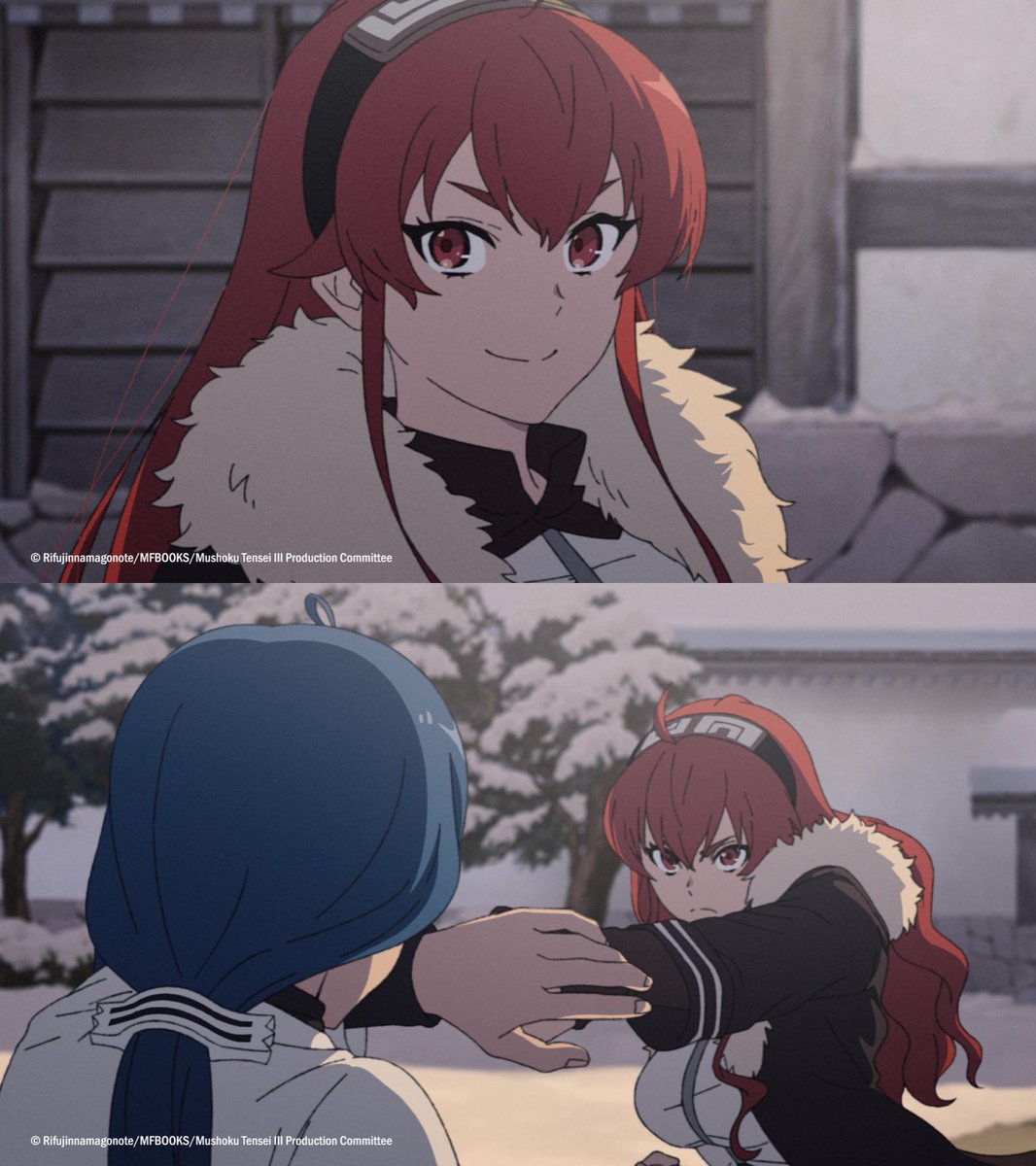 animetv_jp's tweet photo. Awww!! Eris looking good!! 🤭

— Watch Mushoku Tensei: Jobless Reincarnation Season 3 on Crunchyroll! https://t.co/BJCRzvSoLl