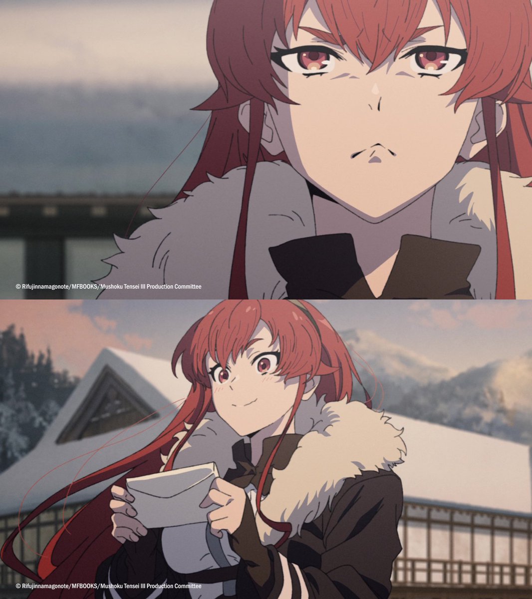 animetv_jp's tweet photo. Awww!! Eris looking good!! 🤭

— Watch Mushoku Tensei: Jobless Reincarnation Season 3 on Crunchyroll! https://t.co/BJCRzvSoLl
