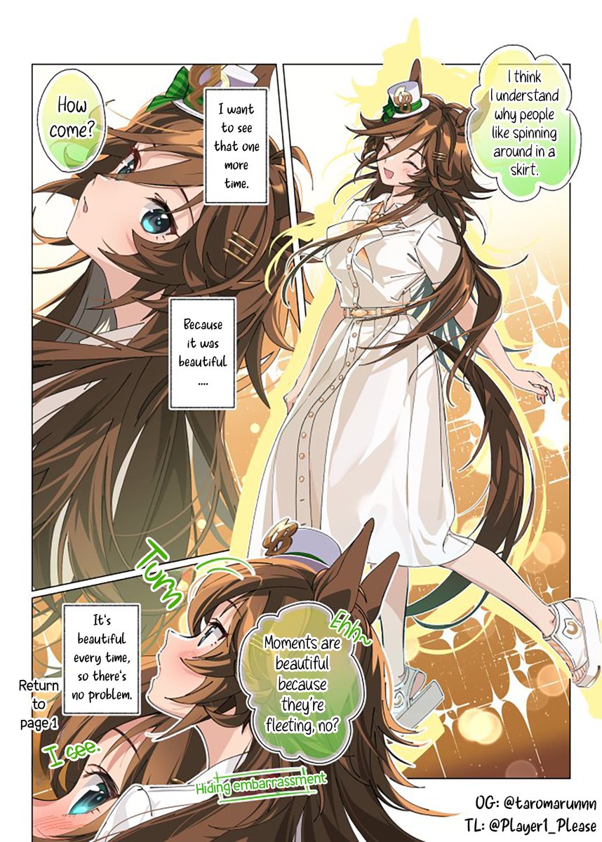 Player1_Please's tweet photo. CB spinning around
Translation/英訳 by @Wertyuiop14 
Typeset/植字工 by @Player1_Please 
Eng ver✨ https://t.co/iSIZiRkJzc