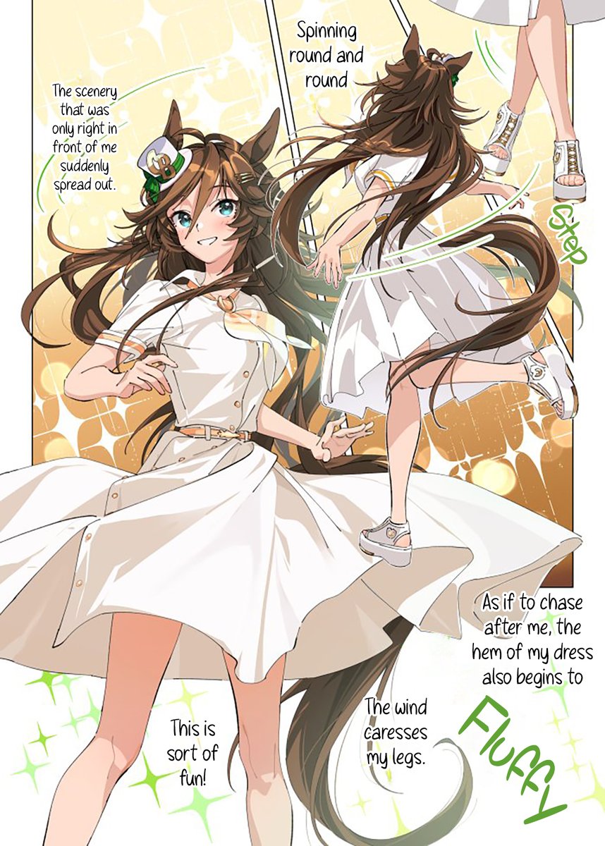 Player1_Please's tweet photo. CB spinning around
Translation/英訳 by @Wertyuiop14 
Typeset/植字工 by @Player1_Please 
Eng ver✨ https://t.co/iSIZiRkJzc