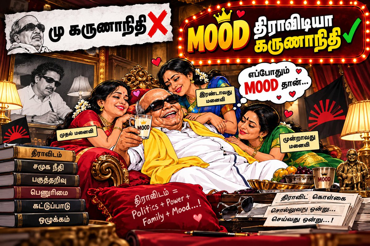 whistle_rsg's tweet photo. @samvfx0308 @Udhaystalin @mkstalin @arivalayam மு கருணாநிதி ❌
MOOD திராவிடியா கருணாநிதி ✅ https://t.co/XGR1HMMQOu