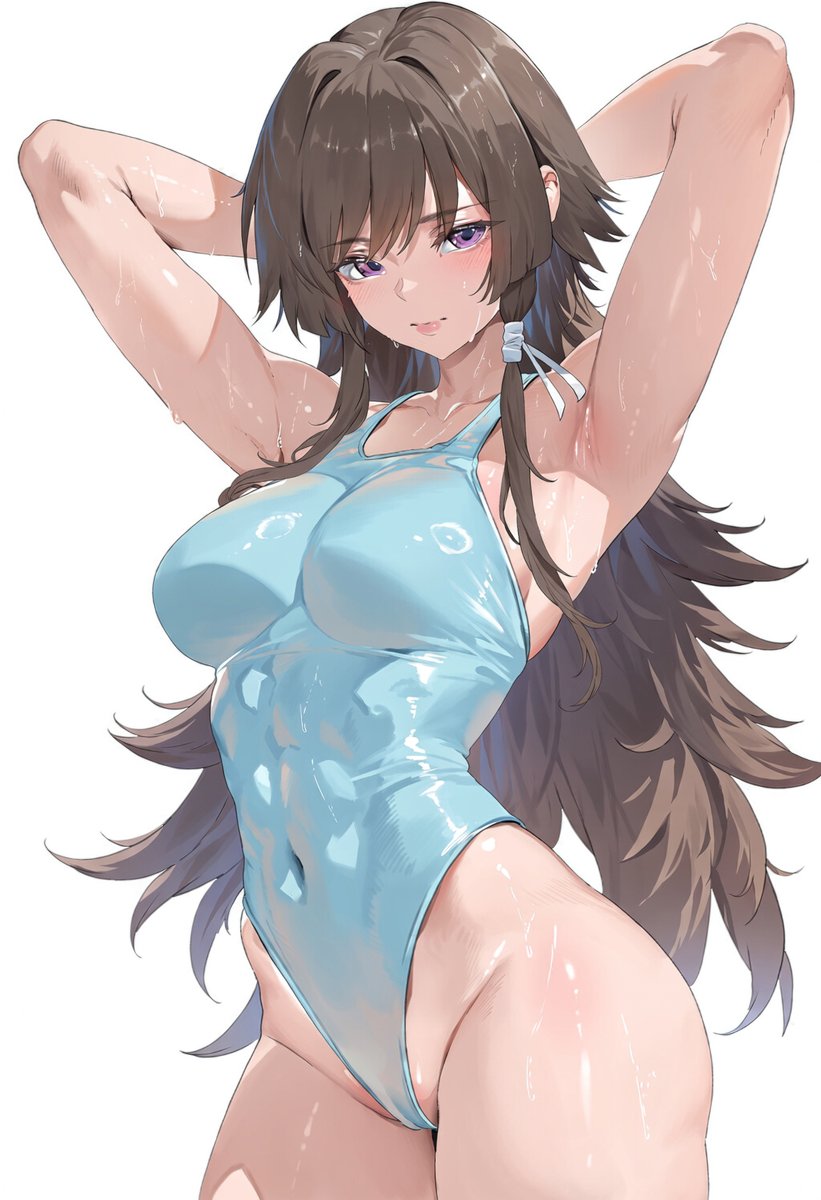 zuikyo1's tweet photo. 競泳水着の篁唯依 https://t.co/EbmQB9PUSi
