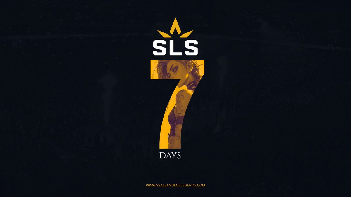 SubSaharanLOL's tweet photo. 7 DAYS TO GO! 

Registrations for the SLS Founders Tournament close in just 7 days.

Secure your place and compete for your division seeding in the 2027 Official SLS Season.

Register on https://t.co/IapkbV4LrL

#SSALOL #SubSaharanAfrica #Leagueoflegends #Esports https://t.co/P1ScVtmZpQ
