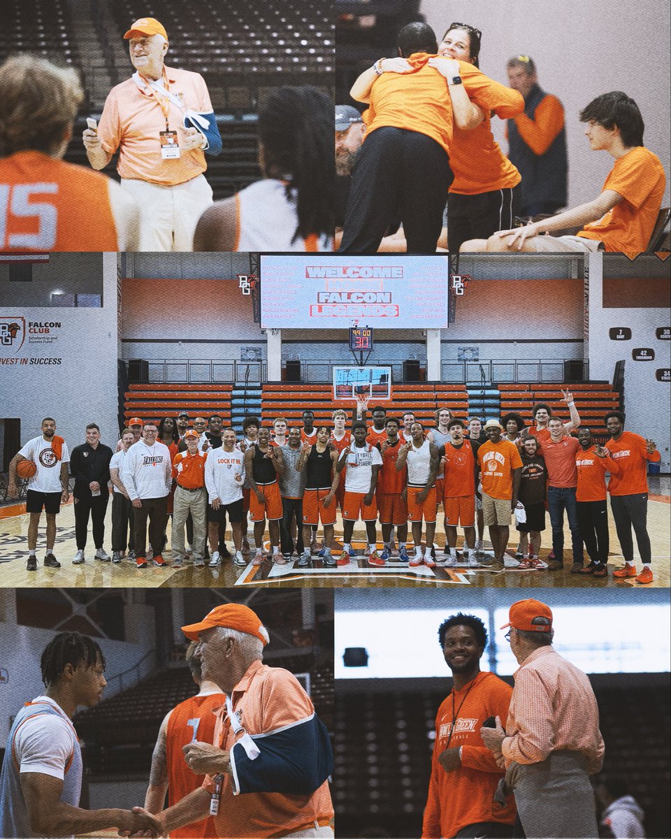 BGSUMBB's tweet photo. Forever grateful for the Falcon Legends who paved the way 🧡🤎

Thank you to all who came out to our homecoming practice and tailgate!

#AyZiggy | #FlyAroundandFindOut https://t.co/1VfglG9AtF