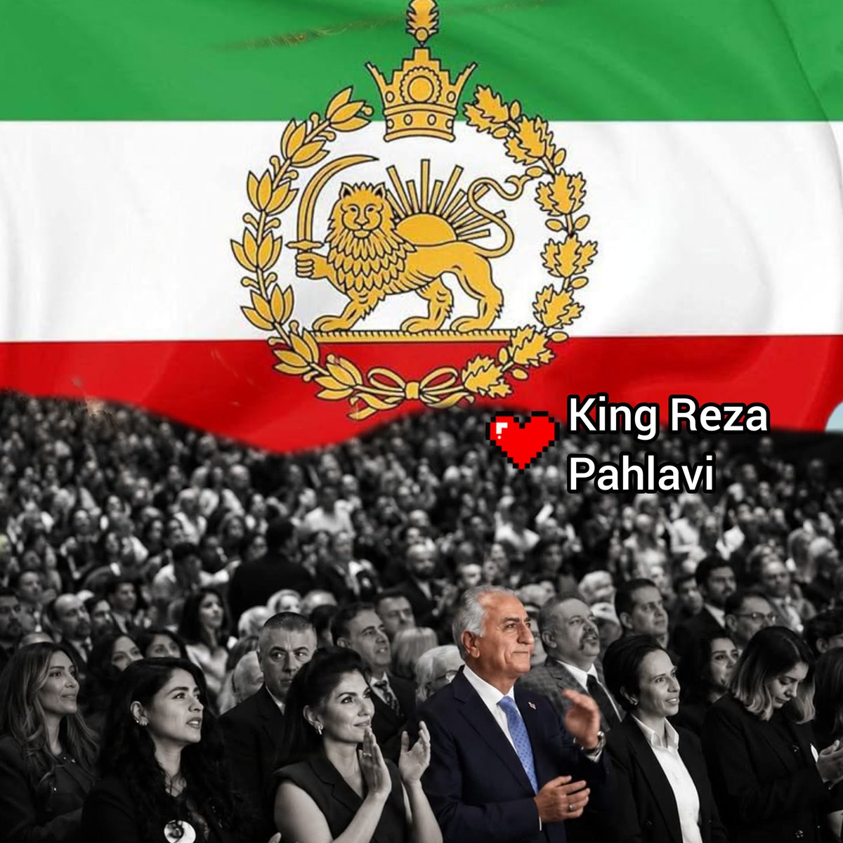 rahaforever4you's tweet photo. قلب من به سرخی پرچم
گوشه اش نوشته است؛
هر که شاه ندارد؛ورودش ممنوع!!!!!
#KingRezaPahlavi‌ 
#جاویدشاه https://t.co/FQwJHsZ5vQ