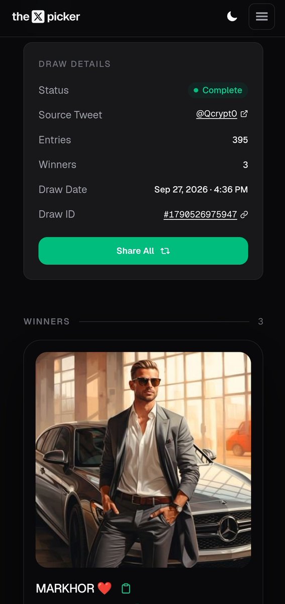 Qcrypt0's tweet photo. Congratulations to winners 🏆 

@Al_kazim313
@kingfx00
@MARKHOR_14FX 

Draw ID
1790526975947

Dm me your country, full name, registered mail https://t.co/IvHGSxJwVe