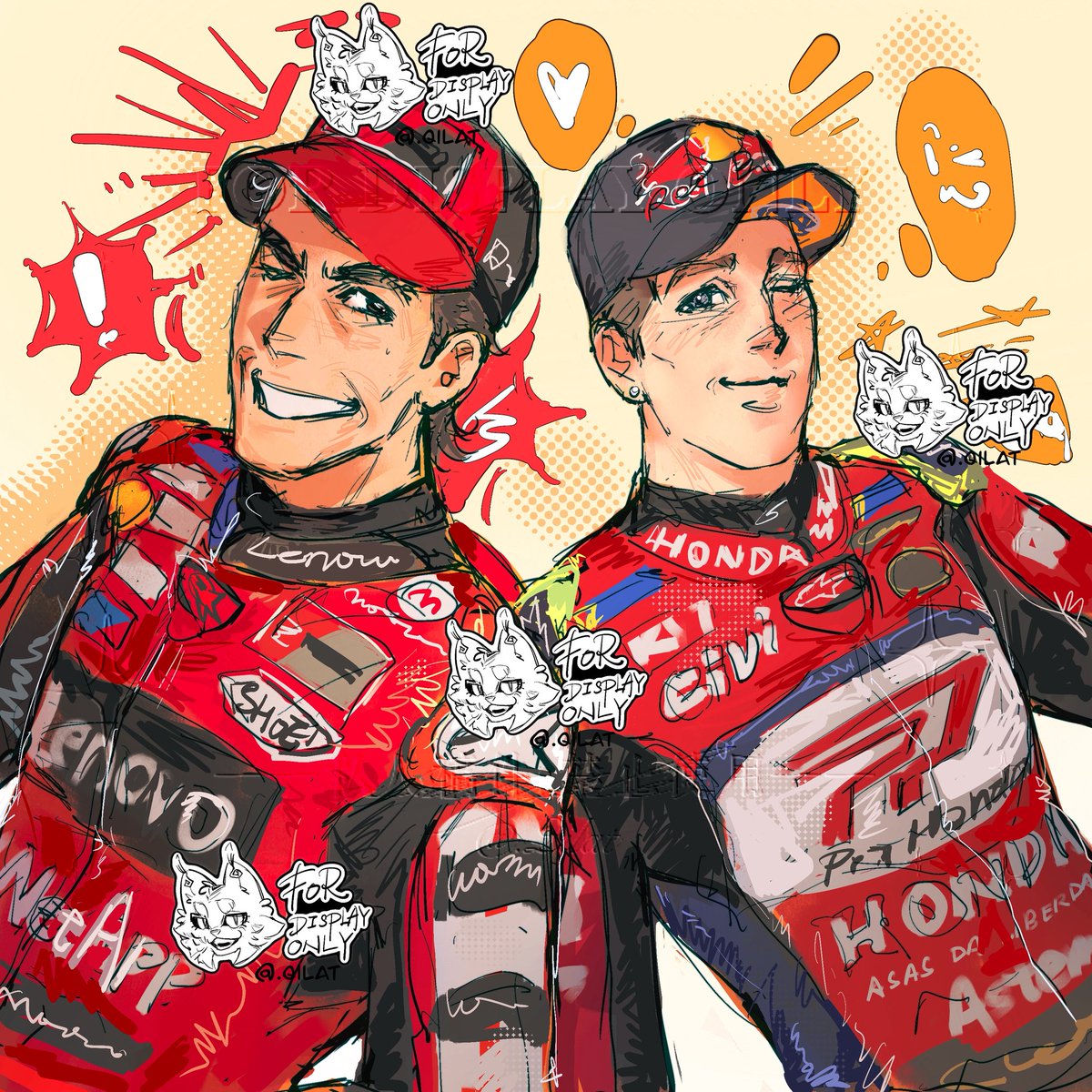 Qingllleng's tweet photo. #marcmarquez #diogomreira 委托 https://t.co/0ndRtbITxZ