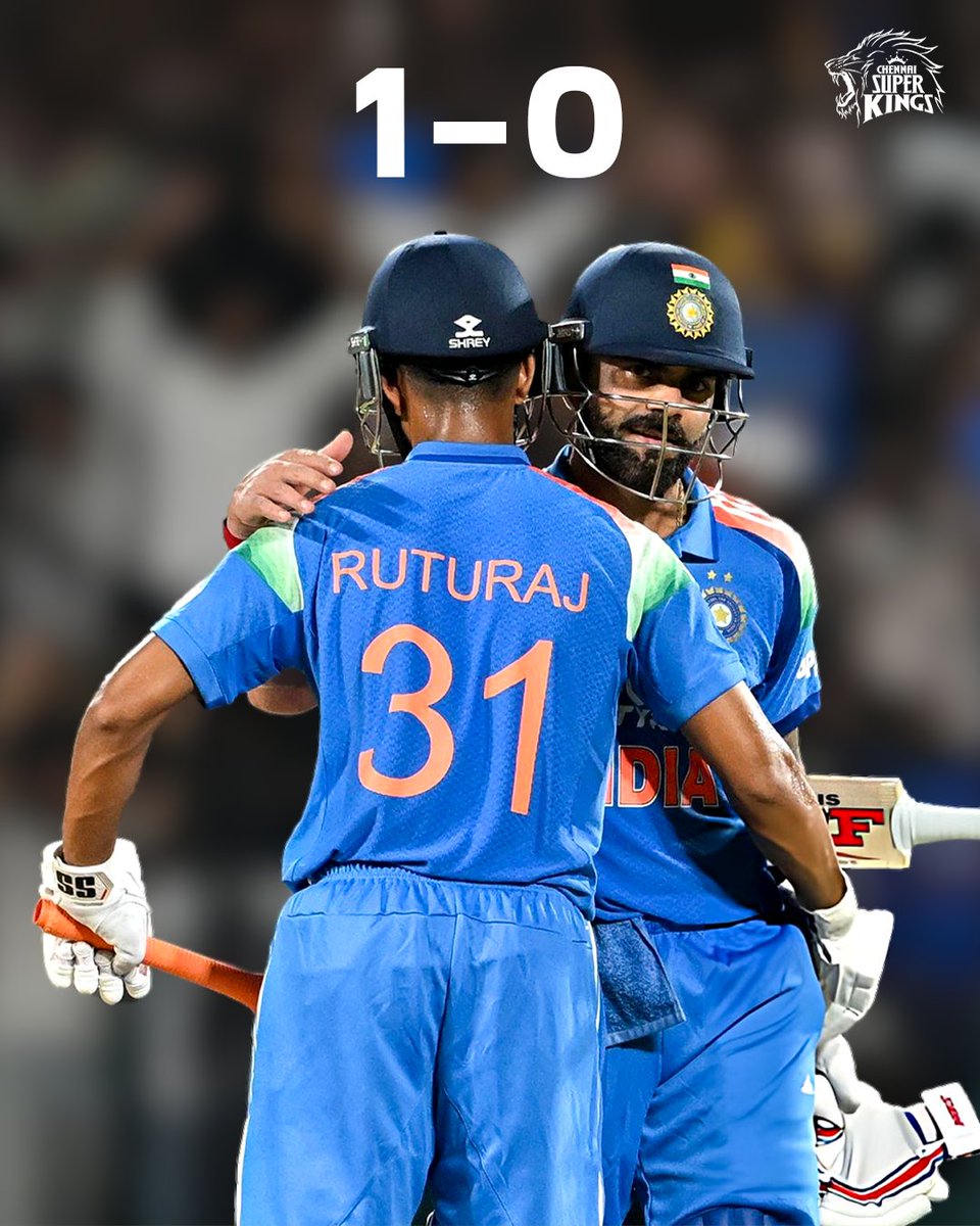 ChennaiIPL's tweet photo. The chase done right ✅
A special milestone achieved ✅
Sunday done right ✅

#WhistlePodu #INDvWI 
📸 : BCCI https://t.co/A3Z0NB1j0o
