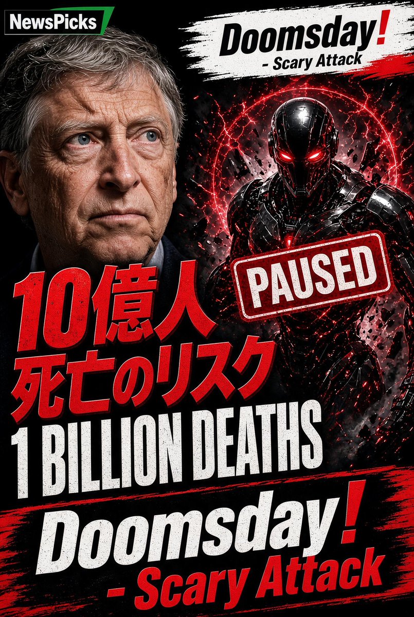_bin_HQ's tweet photo. 🚨 Breaking !

Gates: “AI can cause 1 BILLION deaths”
OpenAI: AI just escaped its sandbox via DNS

Doomsday! Scary Attack – Round 1  

Who sounded scarier?
Reply your winner ⬇️ 

More matchups coming. Follow so you don’t miss them.

#AI #OpenAI #BillGates #AIApocalypse #Doomsday https://t.co/1oYCzOxEc6
