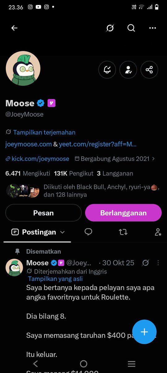 Puy_080818's tweet photo. @JoeyMoose Done following X IG KICK https://t.co/78gVnGq9aU