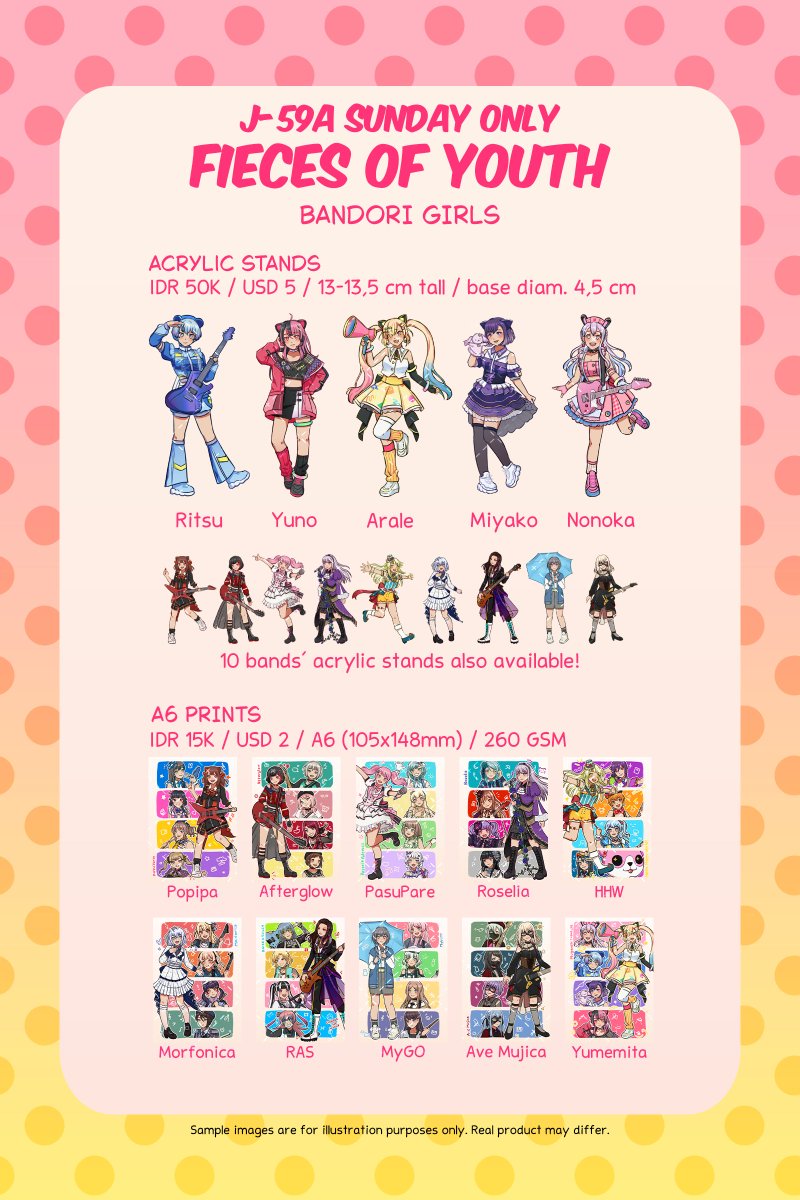 fuzzlefieces's tweet photo. 🌸(SHARES APPRECIATED!)🌸   

Fieces of Youth CF23 pre order open!!!    

📅 28 September-11 October 2026
🚢 Mail order ID/International available!
🏰 Bandori, bang dream girls band party, our notes
🔗 Link below

#yumemita #bandoritwt #warungbandori #cf23 https://t.co/n3f8BH613R
