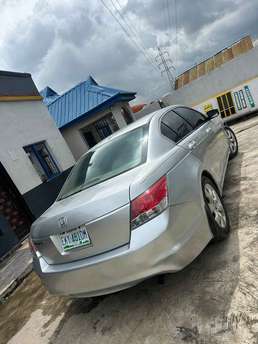 AzMarshallAutos's tweet photo. Available For Sale 
Superb Crystal Clean 
Well Maintained Registered Used 
2008 Honda Accord EXL 
Full Option 
Untouched Engine Brain 
Unscrewed Gear 
Perfect AC Cooling &amp; Chilling 
Everything Bless and clean 
Price:5.7 Millionaire 
Location: Lagos, Nigeria 🇳🇬 https://t.co/kTXXIjJmEK