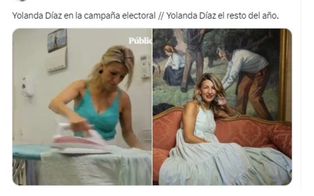 acro_l's tweet photo. @okdiario De los creadores de "Planchando bajo las estrellas", llega ahora,
"Cómo estar en discrepancia conmigo misme."
Populismo elevado a la enésima potencia.
No cuela otra tontada suya.
Consumir con moderación por enfermos ideológicos y manténganse alejados los buscadores de realidad. https://t.co/BXOwDcq0yW