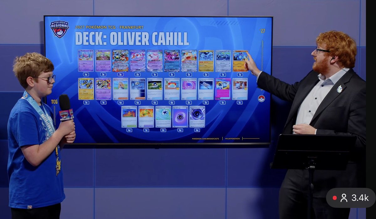 omni_joe's tweet photo. Spicy list alert 🌶️🚨🌶️ thanks for joining me in the booth to talk about your winning list! 🥇
#slowKING 👑 #playpokemon https://t.co/4ydQwByIRS