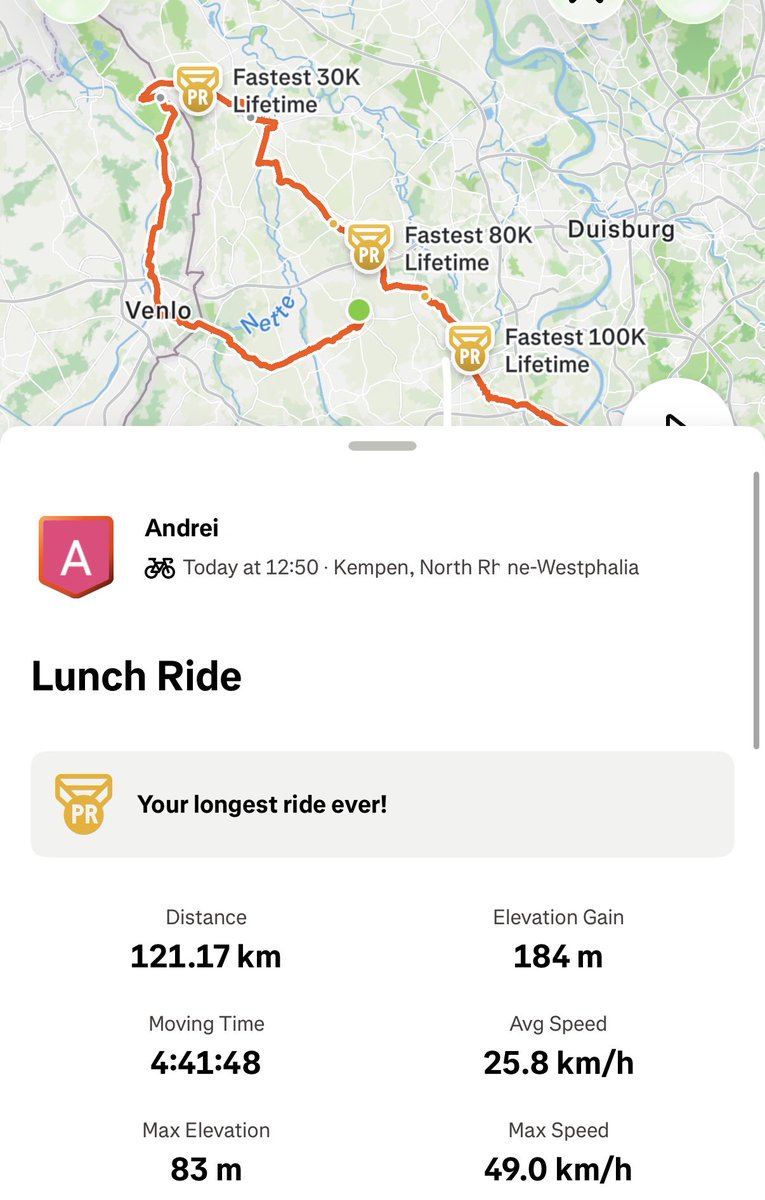 AndrewMLdev's tweet photo. Немножечко, совсем чуть-чуть выехал покататься на велосипеде сегодня. https://t.co/GujEzZPJqB