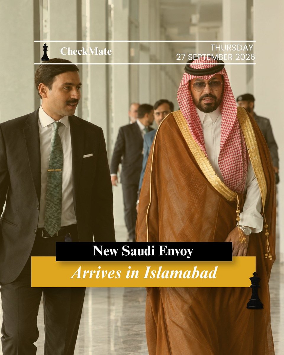 CheckMate1_'s tweet photo. 🇸🇦🇵🇰 Saudi Arabia’s New Ambassador Arrives in Pakistan
Saudi Arabia’s newly appointed ambassador to Pakistan has arrived in Islamabad to assume his diplomatic responsibilities.
#SaudiArabia #Pakistan #SaudiPakistan #Diplomacy #Islamabad #BilateralRelations #ForeignAffairs https://t.co/O9FnNgk3lp