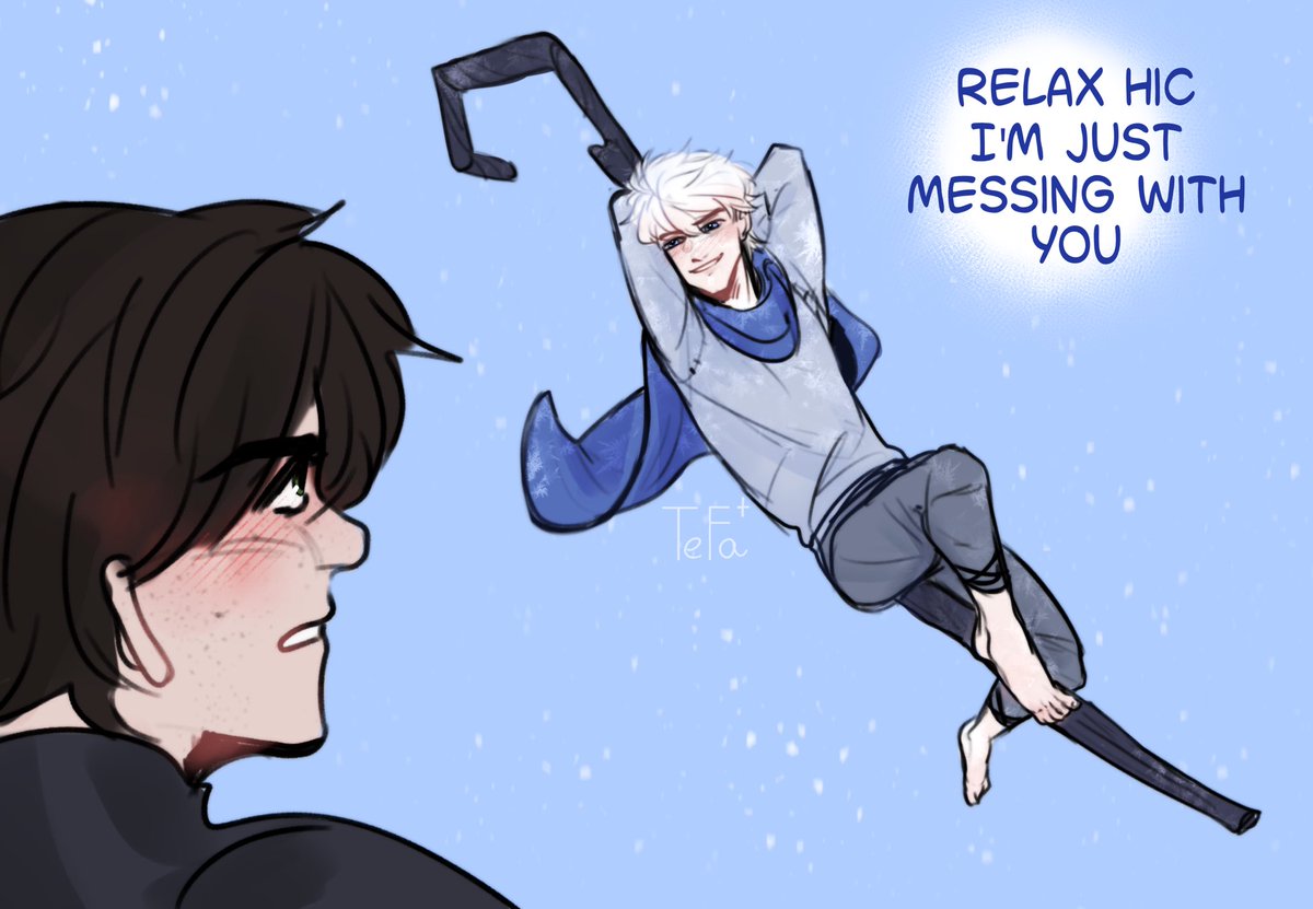 tefa_art_'s tweet photo. Hiccup has a heart attack every day since he met Jack 🥲 
#hijack #frostcup  #jackfrost #hiccup https://t.co/mYF53AeBEs