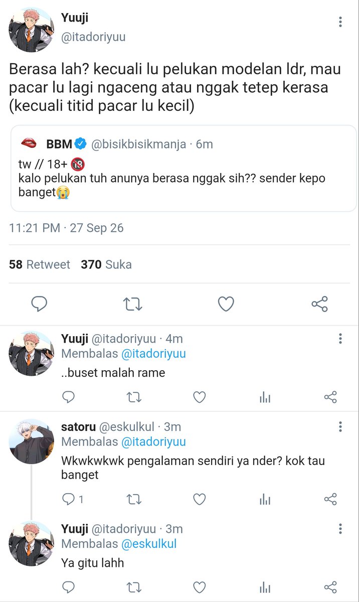 blesmeer's tweet photo. #goyuu onetweet au

Eh kata gua lu berdua jangan aneh-aneh. https://t.co/IYp4GLxpa5