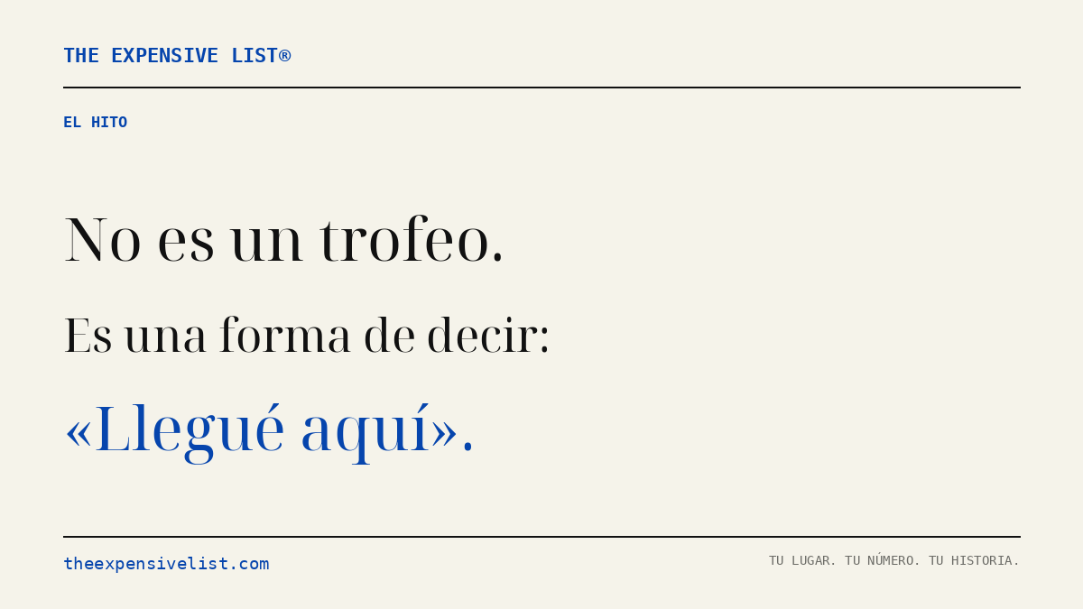 Expensive_List's tweet photo. Un número no es un trofeo. Pero puede marcar un hito: «llegué aquí y quise dejarlo escrito». A number is not a trophy. It can still mark a milestone: "I got here and wanted to leave a record." https://t.co/eYbI0YaBax https://t.co/WBbYTrKRBO