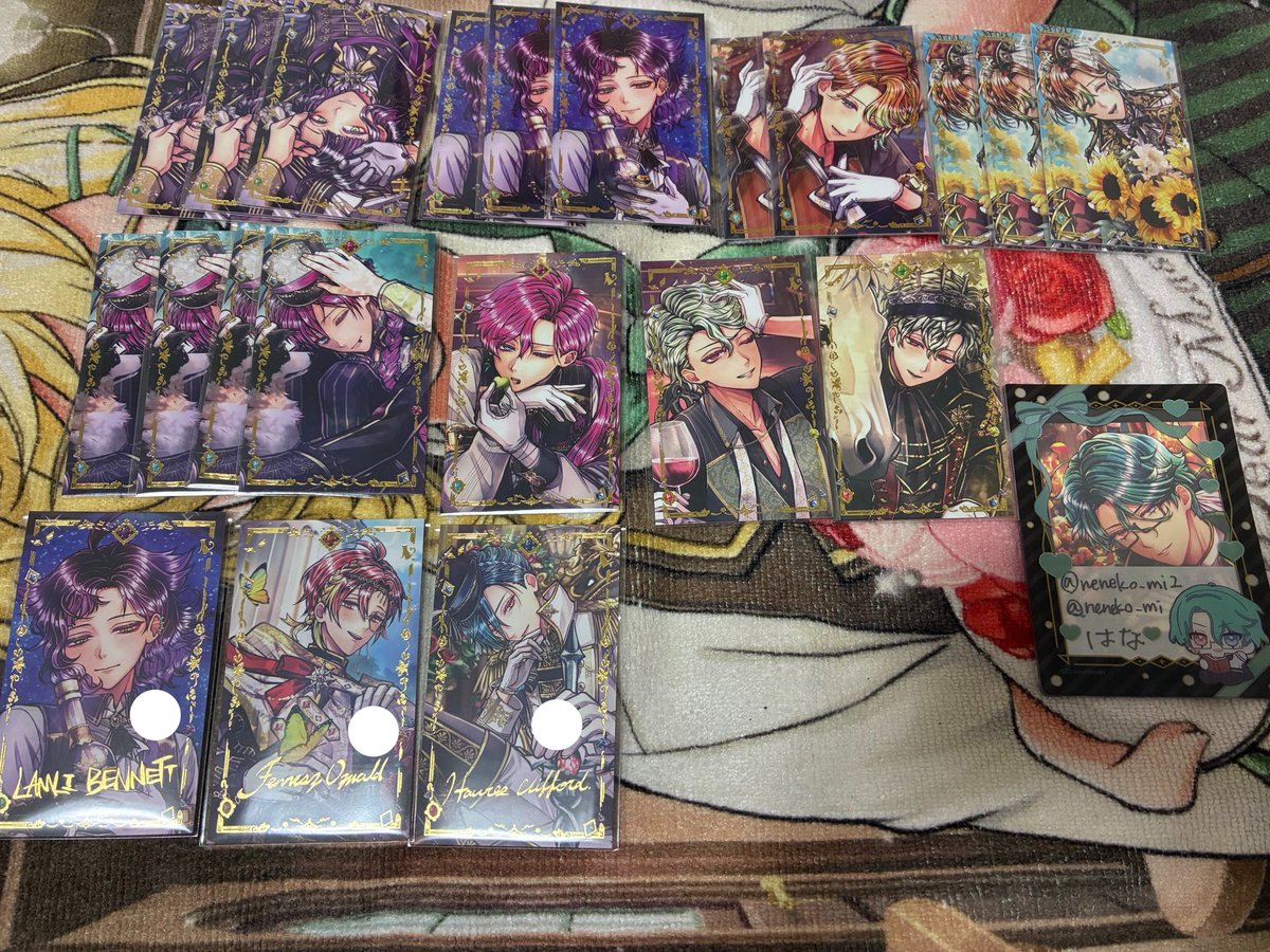 neneko_mi's tweet photo. あくねこ 悪魔執事と黒い猫 バトコレ 交換
譲▶︎ロノ バスティン ハウレス フェネス アモン ラムリ ルカス ラト フルーレ テディ ハナマル
求▶︎ナック 🍷🍫のみ

ハナマルはFF様と絵柄相談中のため、提供はどちらか1点
3枚目⚪️箔押し
郵送のみ
バトカンとの同時交換〇
お気軽にお声かけください https://t.co/td07nGcNW8