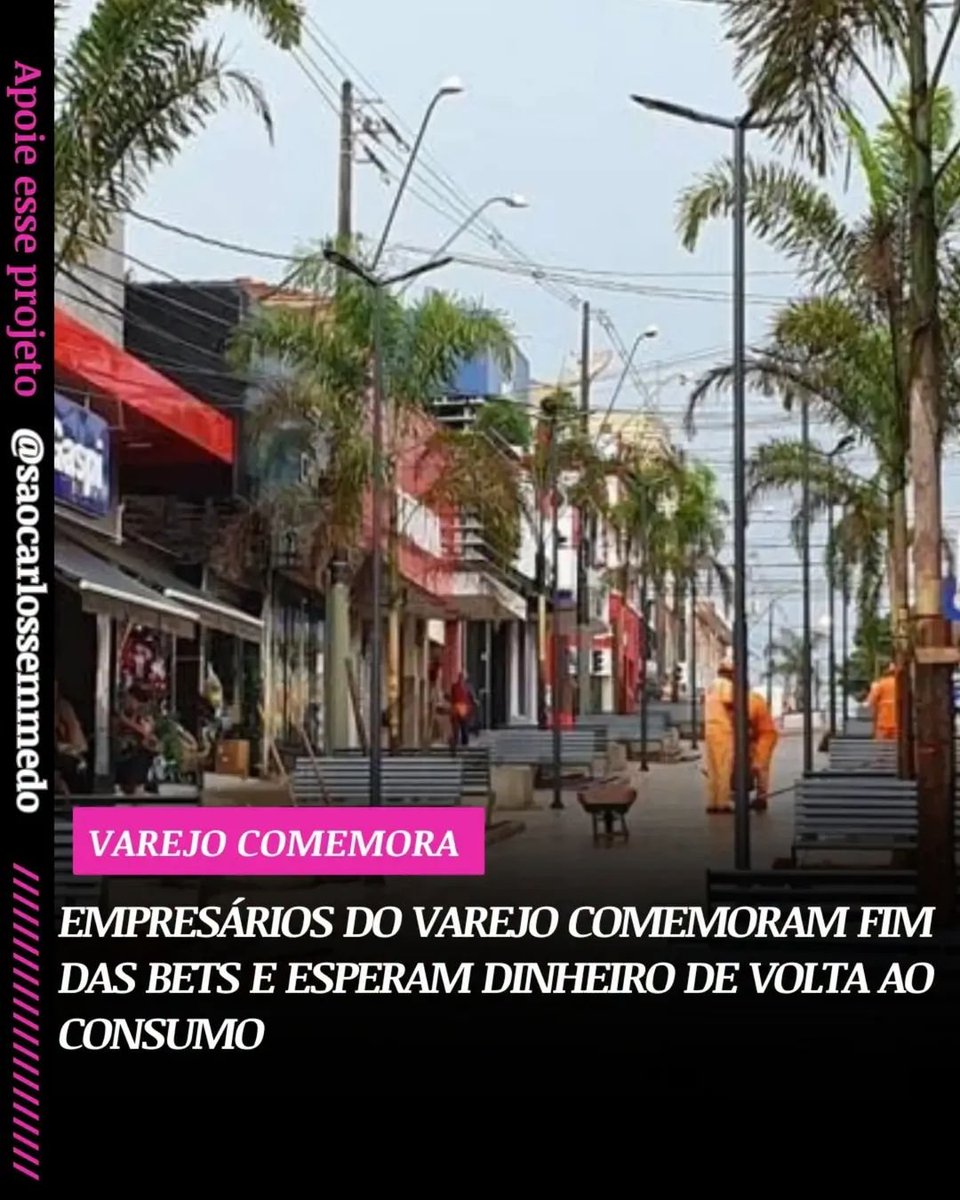 orlandoguerreir's tweet photo. Empresários do varejo veem com expectativa positiva o fim das bets no Brasil. A avaliação de parte do setor é que o dinheiro antes direcionado às apostas online poderá voltar a circular no comércio, ajudando no consumo das famílias e no pagamento de dívidas.

Nesta sexta-feira (25), o presidente Lula assinou uma medida provisória que proíbe as apostas online. Pelo texto, novos depósitos já ficam vedados e os sites e aplicativos das casas de apostas deverão sair do ar em 6 de outubro. A MP ainda precisará ser analisada pelo Congresso para continuar valendo após o prazo constitucional.

Enquanto setores ligados às apostas criticam a medida e alertam para possível crescimento do mercado clandestino, outros segmentos da economia enxergam a possibilidade de recuperação de parte da renda das famílias hoje comprometida com jogos online.