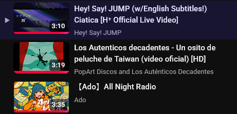 radioroboto's tweet photo. the youtube algo got too strong what do u mean this is the same mix https://t.co/2kgfbUiqDM