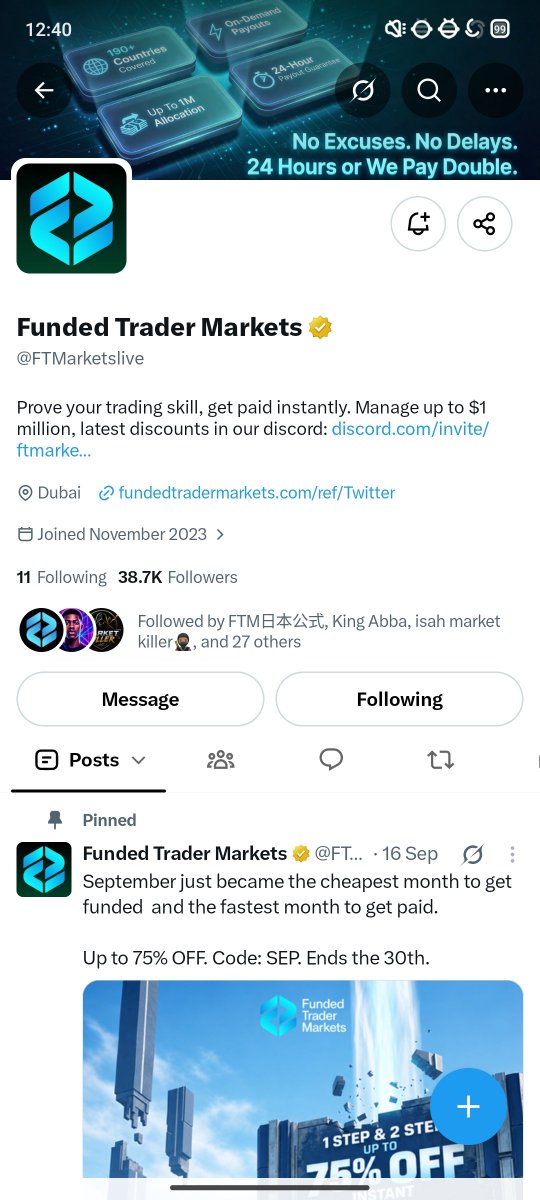 kororu17's tweet photo. @prop_tradelog @FTMJapanHQ @FTMarketslive 👏👏👏 https://t.co/grAyfdMAFh
