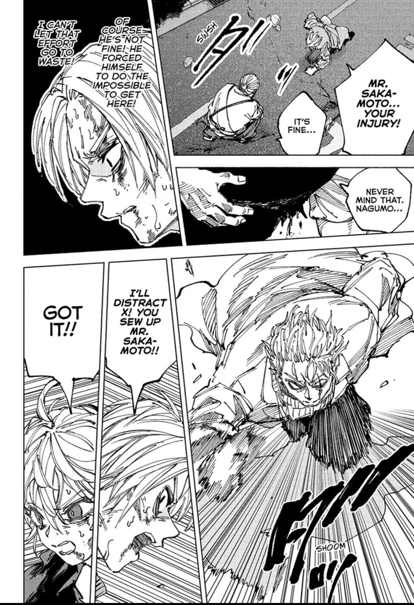 TheShovelBaron's tweet photo. #BWSJ4 short week for me personally only 3 update but everyone cooked this week solid 8/10
#sakamotodays nigga I saw PHANTOMS of prime sakadays it's not even funny
why was the chapter actually good (considering we're in slop territory)
the writing was actually good and funny? https://t.co/Awlr6xnEbi
