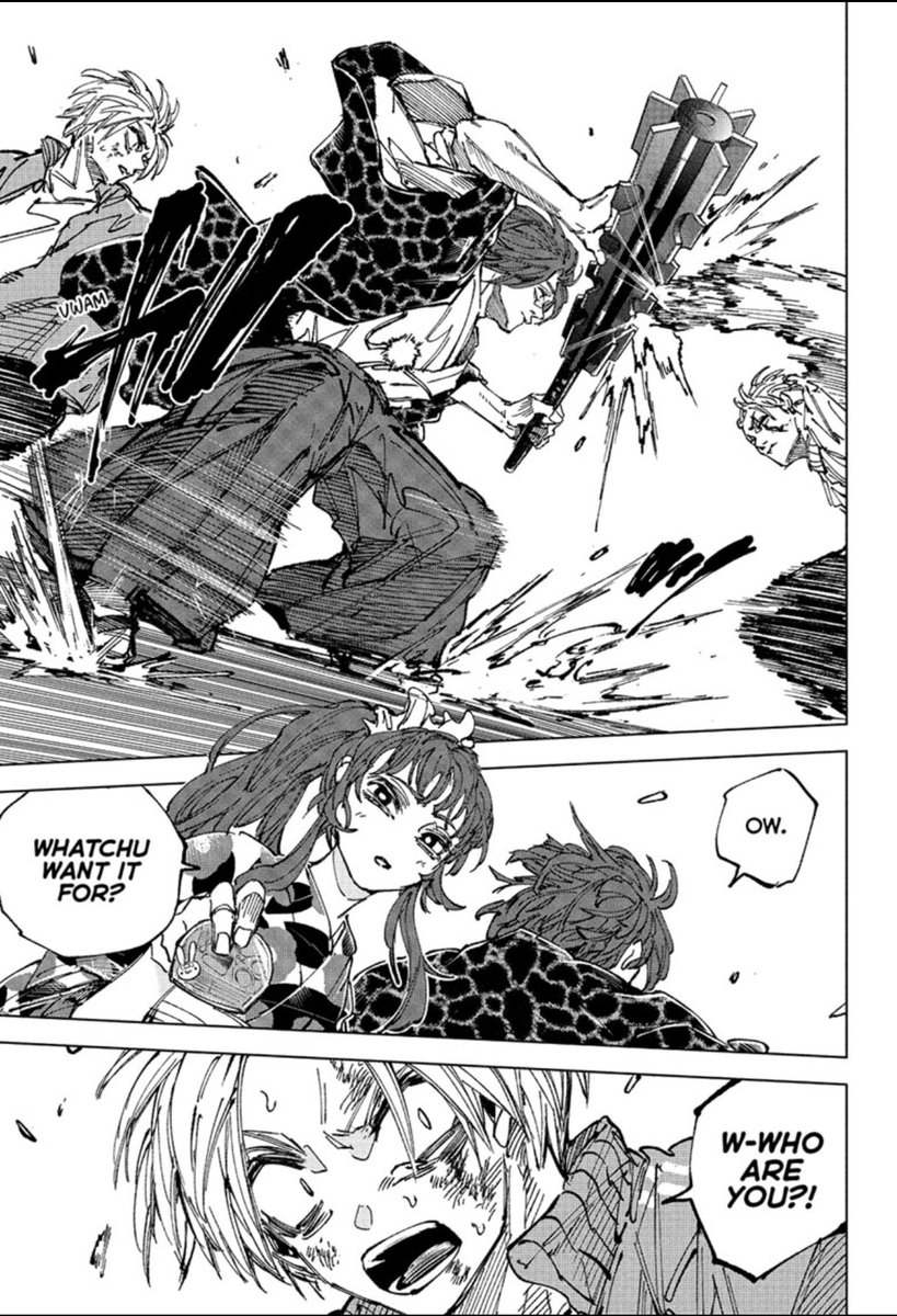 TheShovelBaron's tweet photo. #BWSJ4 short week for me personally only 3 update but everyone cooked this week solid 8/10
#sakamotodays nigga I saw PHANTOMS of prime sakadays it's not even funny
why was the chapter actually good (considering we're in slop territory)
the writing was actually good and funny? https://t.co/Awlr6xnEbi