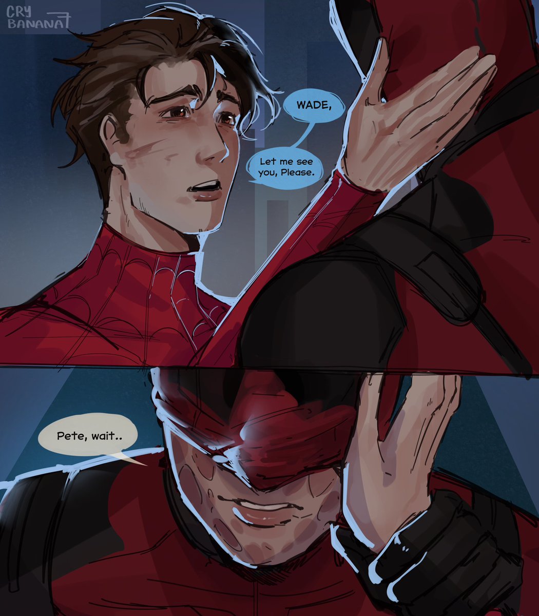 crybanana77's tweet photo. Let me see you (1/3)
#spideypool https://t.co/yIH0UqbHUD