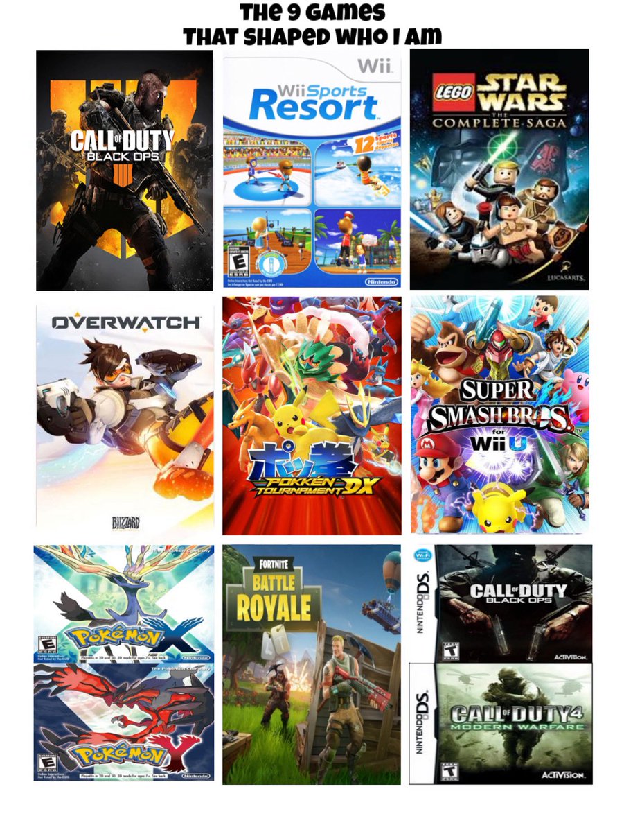 SimsDaGuy's tweet photo. My 9 Games:
First console was a Nintendo DS so i never got to play the old cods on controller, but boy did i make memories… https://t.co/iD8to5R6Rj