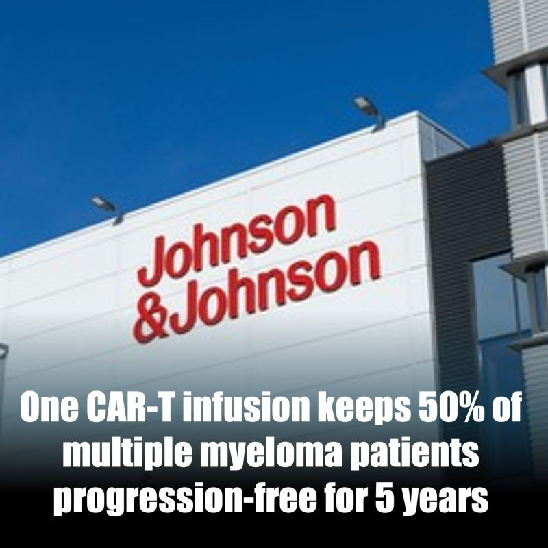 jyves94's tweet photo. Une perfusion de #CAR_T maintient 50 % des patients atteints de #MyélomeMultiple pendant 5 ans
Johnson & Johnson vient de présenter des données de suivi à LT pour CARVYKTI, une thérapie CAR-T dirigée par #BCMA pour le #Myélome
Et la durabilité de la réponse est impressionnante. https://t.co/kaRnWodDRa