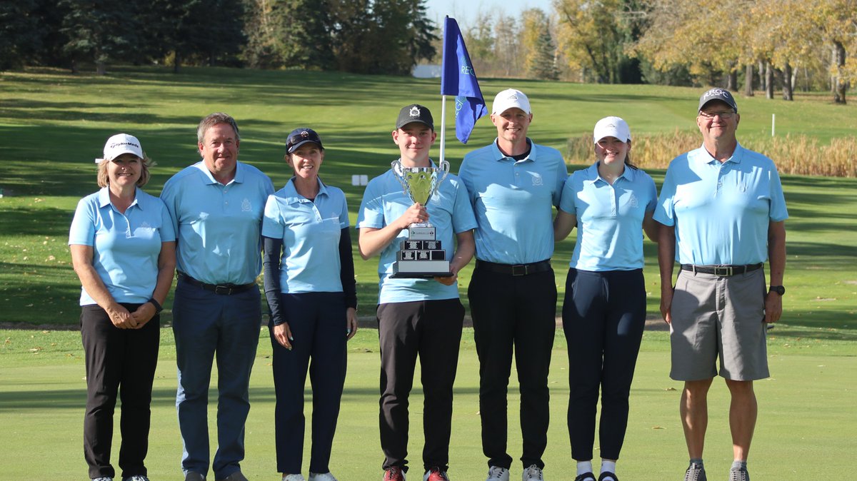 GolfSK's tweet photo. Congratulations to the Royal Regina Golf Club, who dethrone Wascana Country Club after four years and win their first Champions Cup!

More on our website tomorrow. https://t.co/jR7wZBXWZg