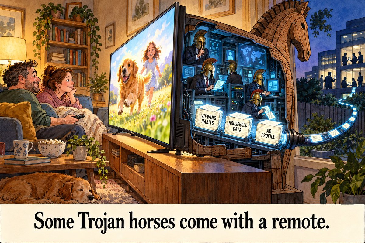 jthigh's tweet photo. #SmartTV #DataPrivacy #TrojanHorse #SurveillanceCapitalism #ConsumerRights https://t.co/LrnnkGpYBq