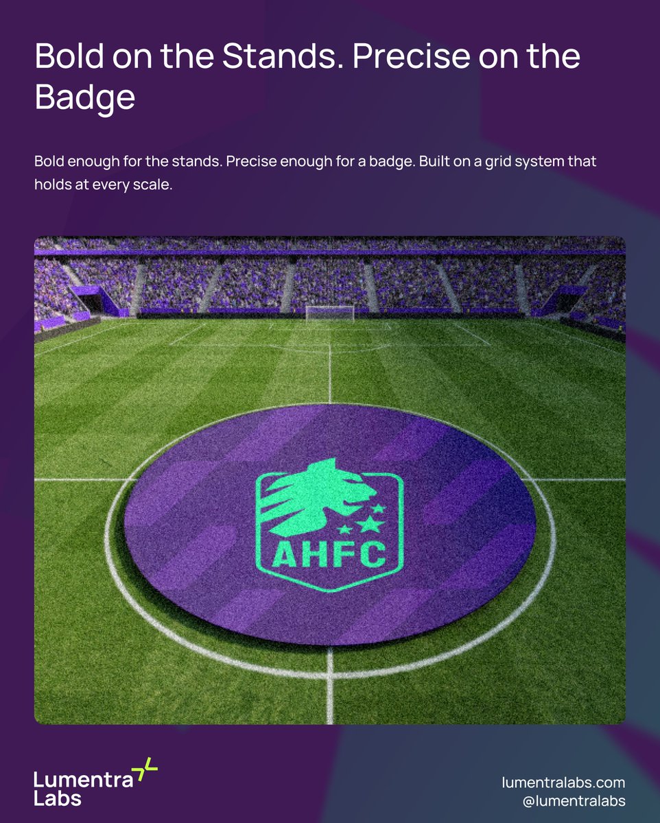 Lumentralabs's tweet photo. Football club branding is more than a badge.
It’s the identity fans recognise, wear and remember. https://t.co/8s1pS5xCIk