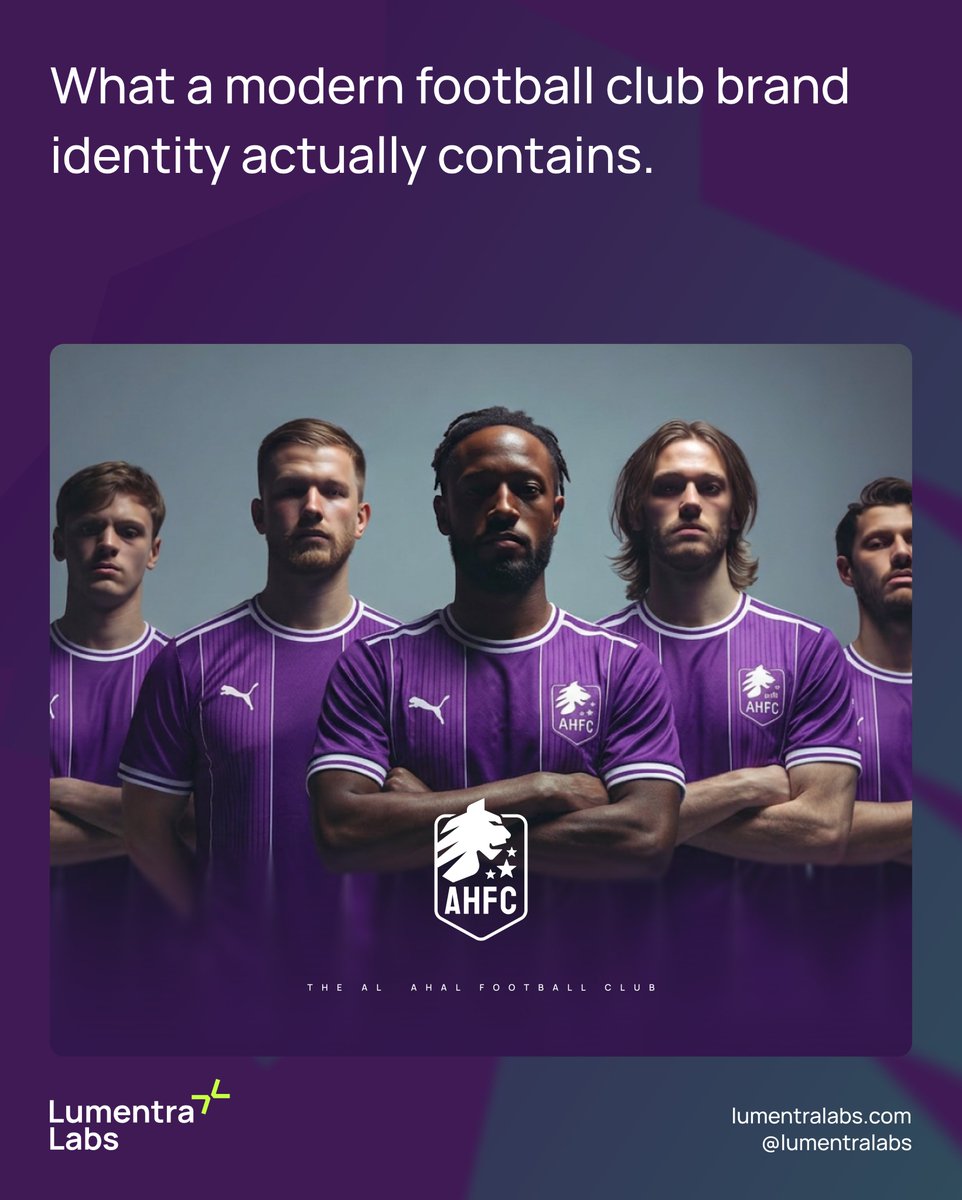 Lumentralabs's tweet photo. Football club branding is more than a badge.
It’s the identity fans recognise, wear and remember. https://t.co/8s1pS5xCIk