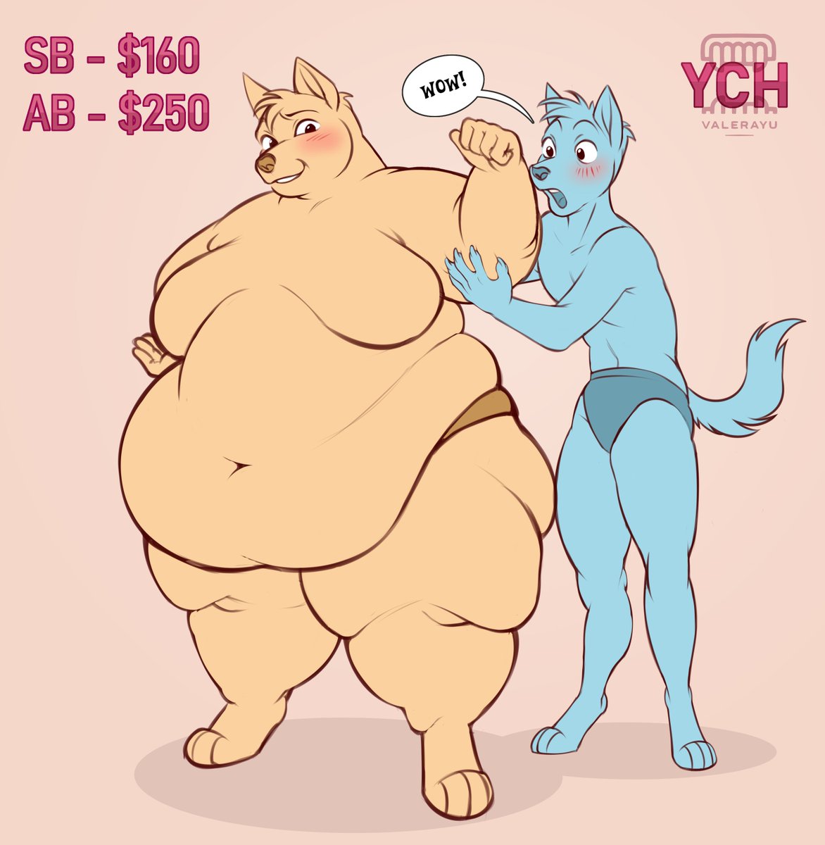 ValeraYu161048's tweet photo. Flat color sketch

SB - $160
AB - $250 (Render ver.)

You also can pay in euros
Any race (except human and primates), any gender, any body

Payment via LavaTop (Paypal or Bank Card)
The end of the auction is 24 hours after the last bid

#ych #fatfurs #chubby #furryart https://t.co/Am6PMJpiNE