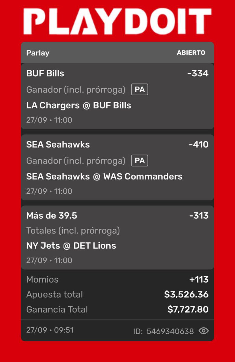 ElParientePicks's tweet photo. 🚨🏈#FreePick🏈🚨 
CON ESTA APUESTA NOS PONDREMOS 12-3 🔥💰✅

Veo muy difícil que pueda perderse, el análisis fue muy claro y extenso 📊
Lo vieron primero en el canal gratuito 👉🏼 https://t.co/Ox0gpiG9sN https://t.co/NL0vIaJ1Fo
