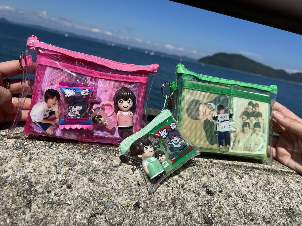 smms0101's tweet photo. 推し活ポーチまじ可愛い🩷💚
#みちはし
#オタ活 https://t.co/Z7x4tlqy0Z