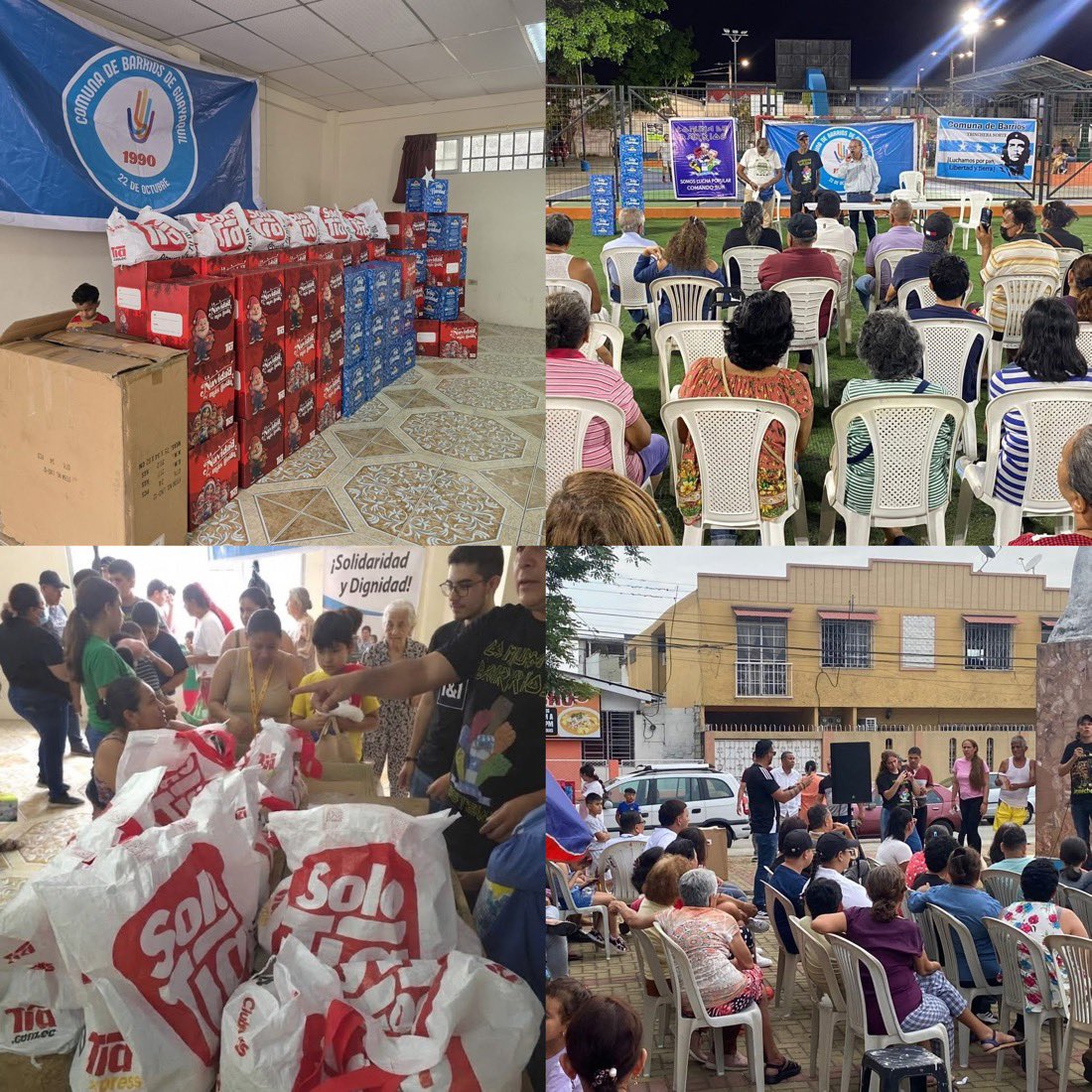 EcEnDirecto's tweet photo. 25 años llevando pan donde otros llevan bala

Durante 25 años, las ollas populares han sido mucho más que un lugar para repartir comida. Han sido espacios de encuentro, organización y resistencia comunitaria. Allí donde la necesidad se vuelve cotidiana, un plato de comida también puede convertirse en una forma de solidaridad y defensa de la vida.

“Nosotros seguimos llevando pan donde otros solo llevan bala”. Así resume Pedro Granja estos 25 años de trabajo y acompañamiento a la comunidad. Con crudeza y sin eufemismos, la frase condensa el espíritu de estas jornadas: una apuesta por la vida y la organización colectiva frente a la violencia y el abandono.