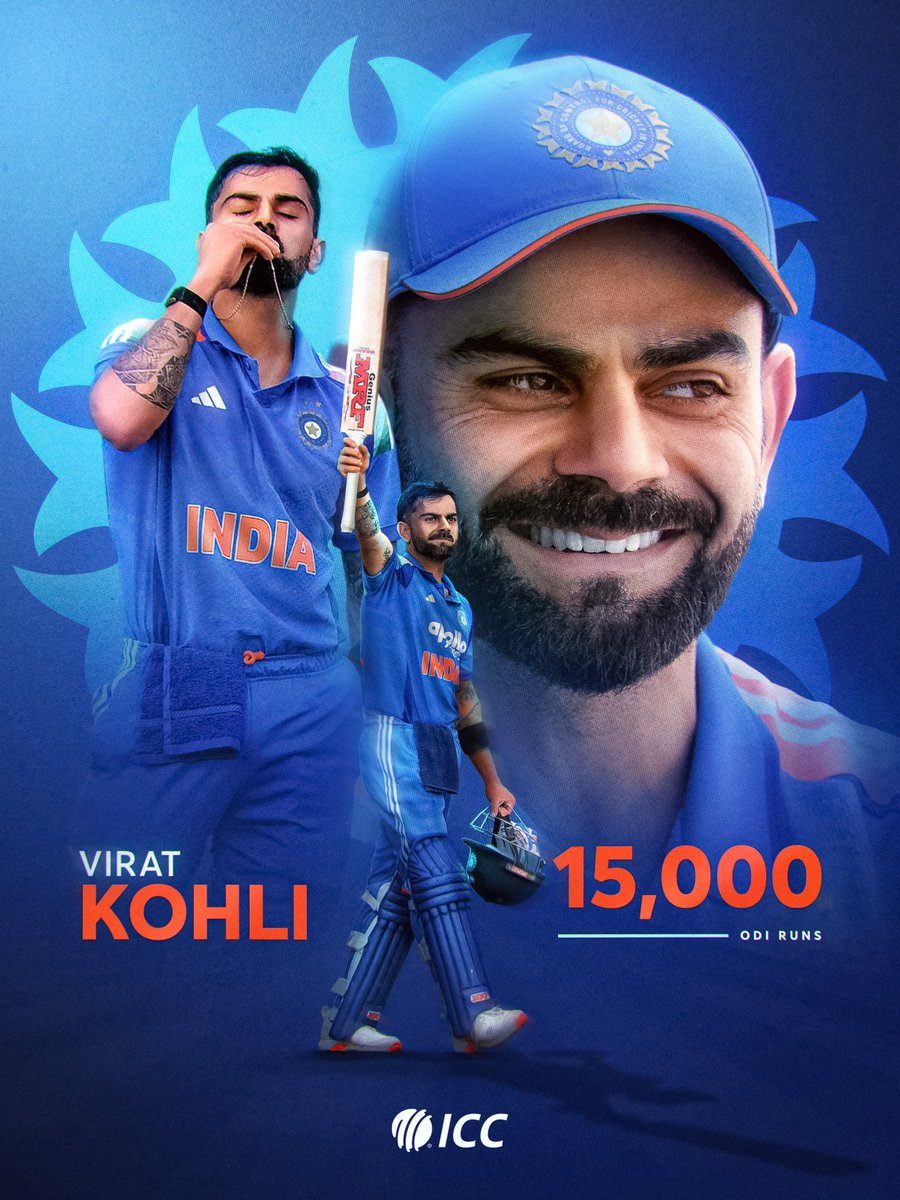 ImRaina's tweet photo. What a champion! 💯🔥
Another masterclass from @imVkohli! 55 ODI centuries, 15,000 ODI runs and still hungry for more. Your passion, dedication and hunger to win continue to inspire millions. Keep making India proud, brother! 🇮🇳❤️🏏
#KingKohli #TeamIndia https://t.co/aXpYrhcsQS