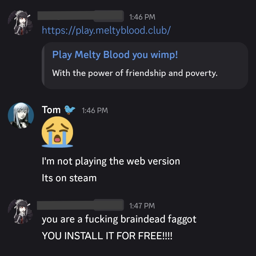 TomCafeConLeche's tweet photo. This melty blood shit is serious https://t.co/TtJFJSQvMg