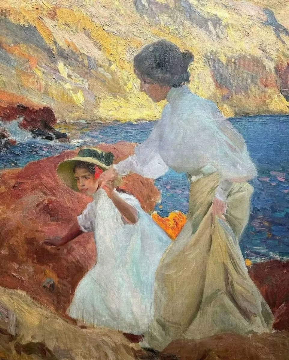 FedericoHeuer's tweet photo. Clotilde y Helena en las rocas de Jávea ( Detalle ) 1905.
Joaquín Sorolla.
Colección Privada. https://t.co/PmJKfEsLzs