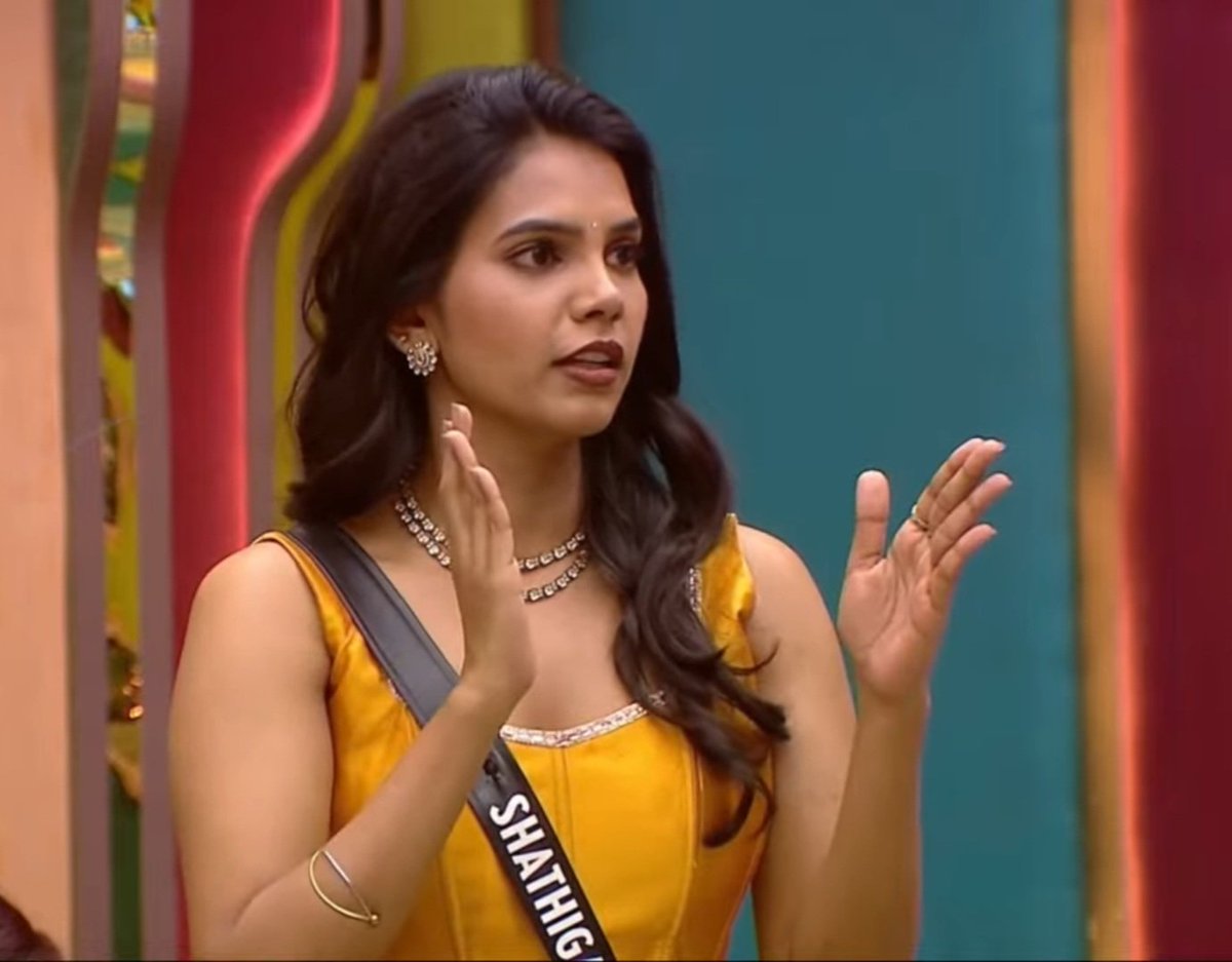 Praveena_sp4's tweet photo. #shathiga 💛✨️ the weekend game is back on point #BiggBossTamil10 #shatiga https://t.co/ccu3hb84vI